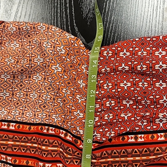 WHBM GEOMTRIC PRINT SATIN CHEMISE DRESS, SZ MEDIUM - Picture 15 of 15